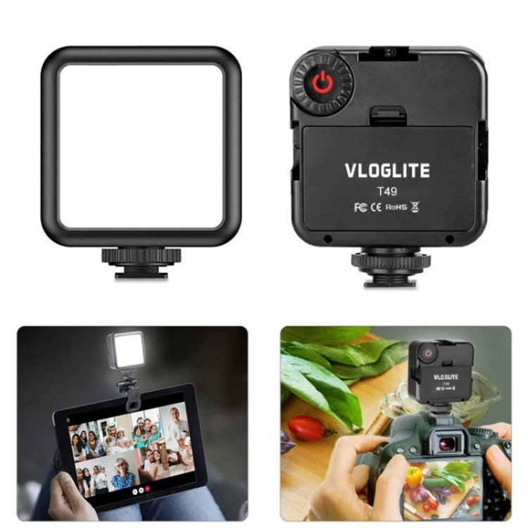 VLOGLITE T49: Mini Portable LED Video Light for Photography and Videography