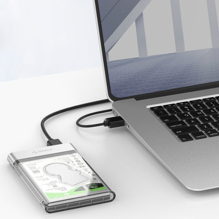 ORICO 2129U3 2.5 inch Transparent USB 3.0 Hard Drive Enclosure - Modern and Versatile Storage Solution