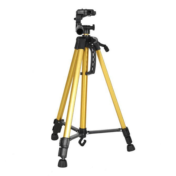Portable Phone Selfie Tripod Stand with Full Light Bracket (Yellow)
