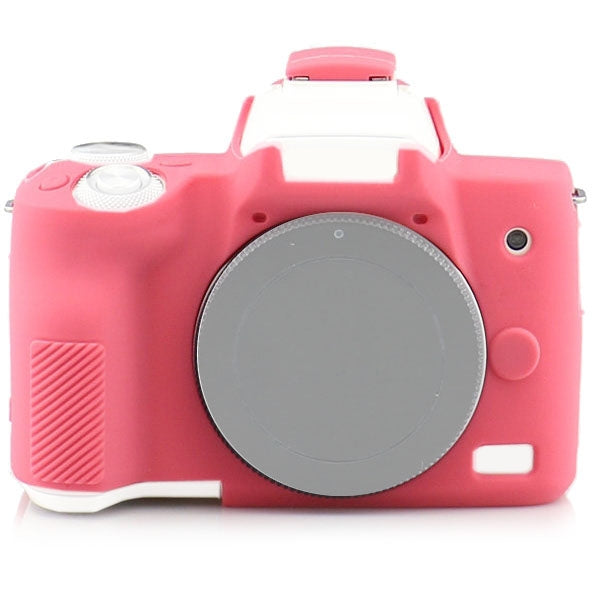 Silicone Armor Skin Case Protector for Canon EOS M50 (Pink)