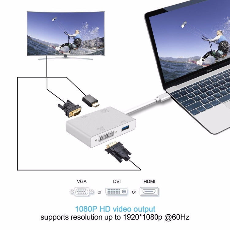 4-in-1 USB C Adapter Cable for Laptop and Macbook
