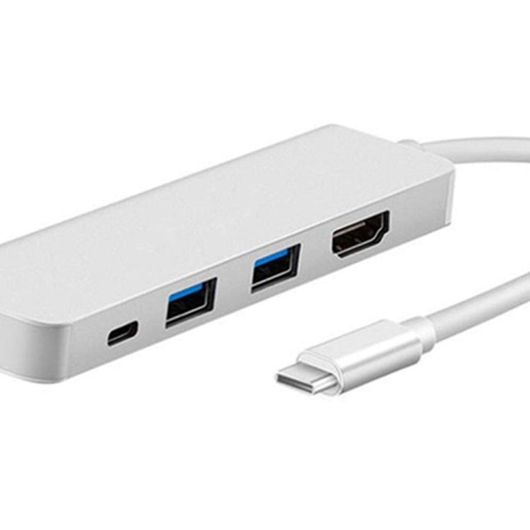 4-in-1 USB C Hub with HDMI & USB 3.0 for MacBook Pro and More