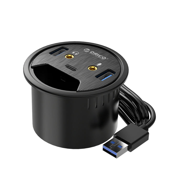 ORICO DESK-2U1C: Desktop Power Grommet with Multi-Function HUB