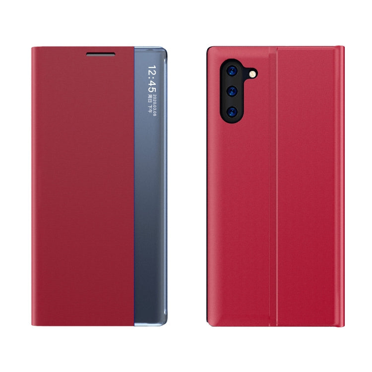 Red Magnetic Horizontal Flip Case with Stand for Galaxy Note 10 Plus