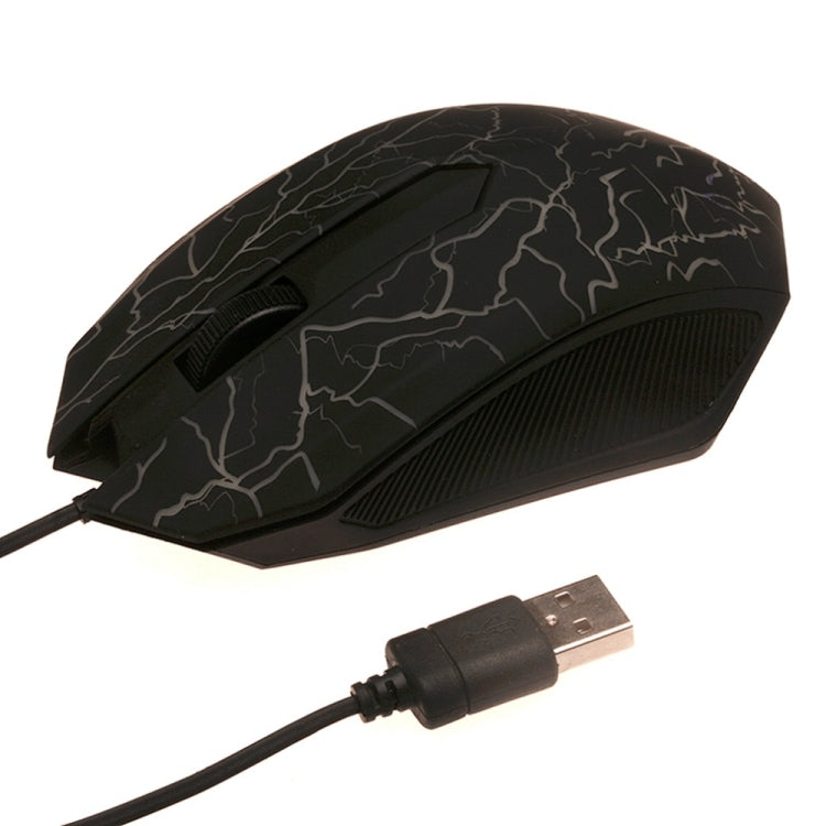3-Button USB Wired Luminous Gaming Mouse for PC and Laptop (White)