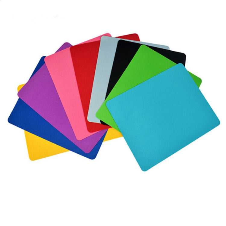 10 PCS Optical Solid Color Office Computer Anti-Slip Wrist Rests Mouse Pad (Yellow)