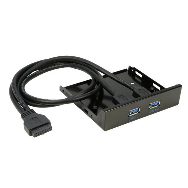 2-Port USB 3.0 3.5 inch Front Panel Data Hub for High-Speed PC Connectivity