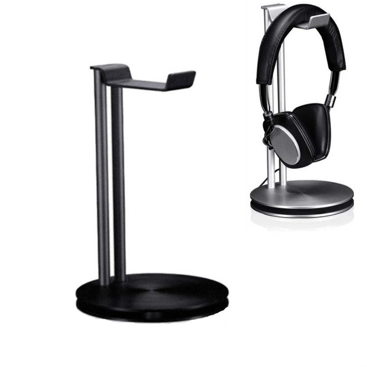Double-Layer Matte Black Headphone Storage Rack
