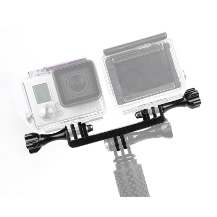 Double Bracket with Screw Mount Adapter for GoPro, DJI Osmo Action, and Other Action Cameras