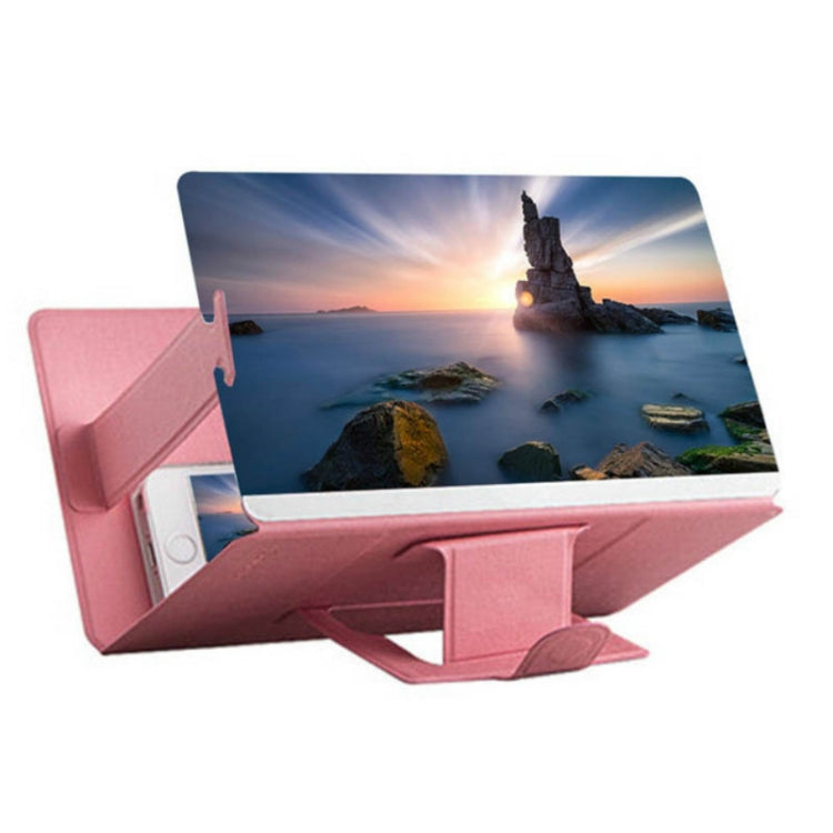 8 inch Pink Mobile Phone 3D Screen Amplifier Stand Holder