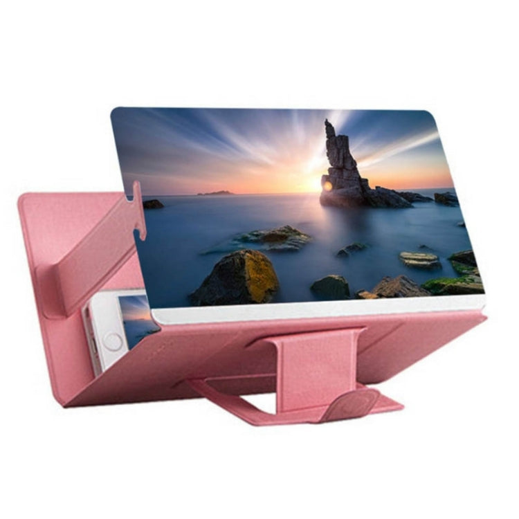 8 inch Pink Mobile Phone 3D Screen Amplifier Stand Holder