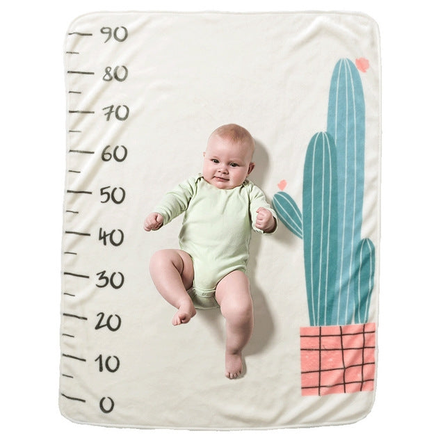Newborn Photography Blanket in Cactus Design (100x72cm)
