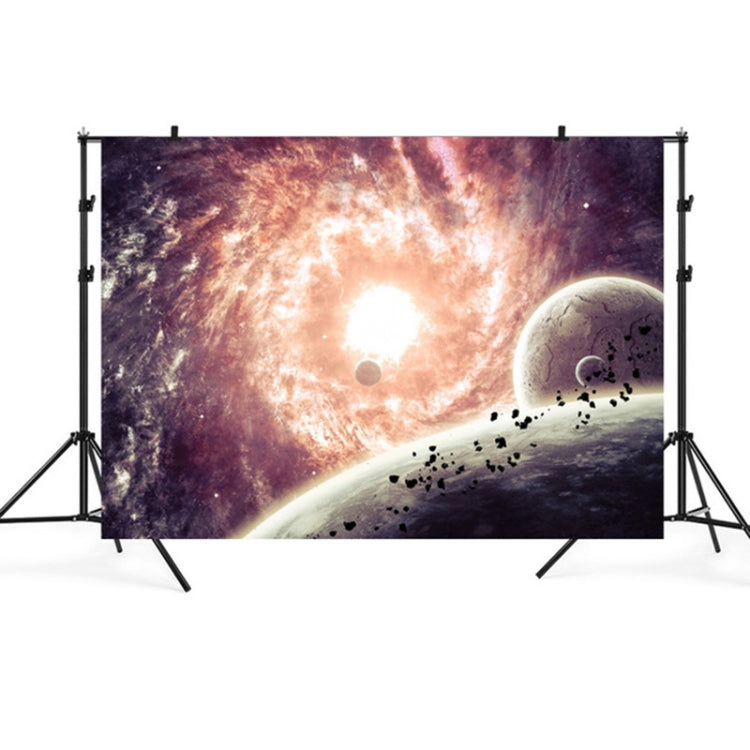 Starry Sky Theme Photography Background Cloth 2.1m x 1.5m Black Hole Pattern