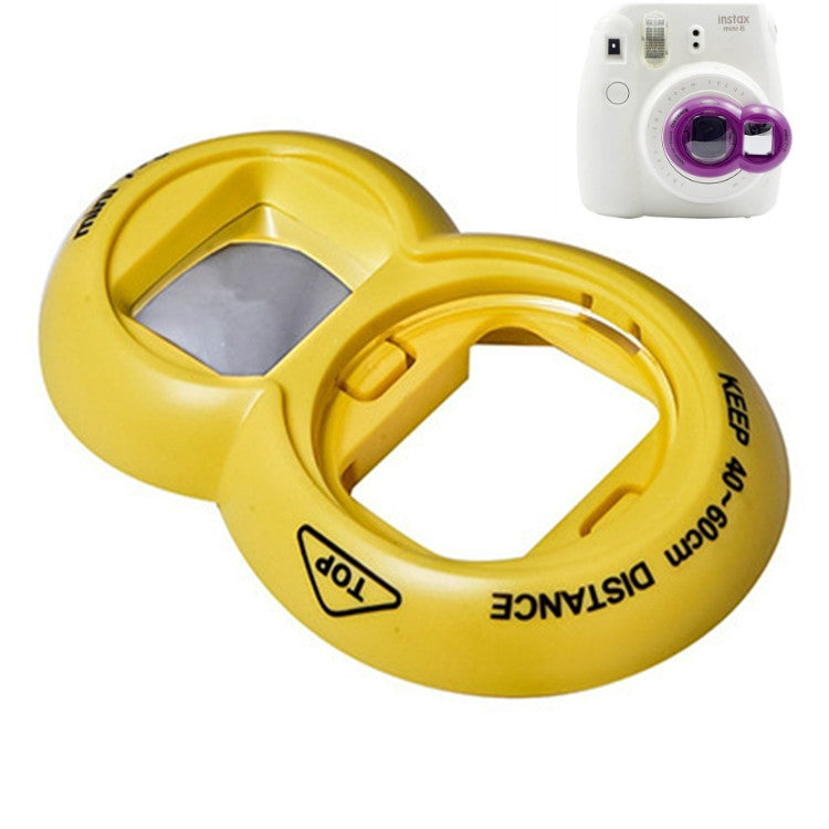 2-Piece Selfie Mirror Set for Polaroid Mini7s/Mini8 (Yellow)