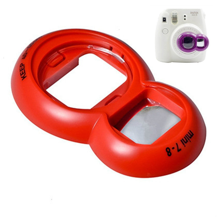 Selfie Mirror Set for Polaroid Mini7s / Mini8 (Red, 2 Pieces)