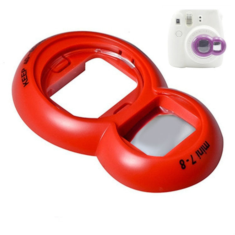 Selfie Mirror Set for Polaroid Mini7s / Mini8 (Red, 2 Pieces)
