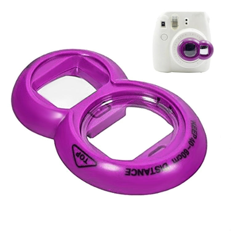 2-Piece Selfie Mirror Set for Polaroid Mini7s/Mini8 (Purple)