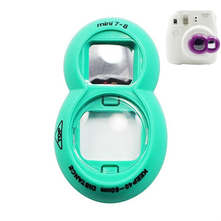 2 Pieces Selfie Mirror for Polaroid Mini7s/Mini8 (Green)