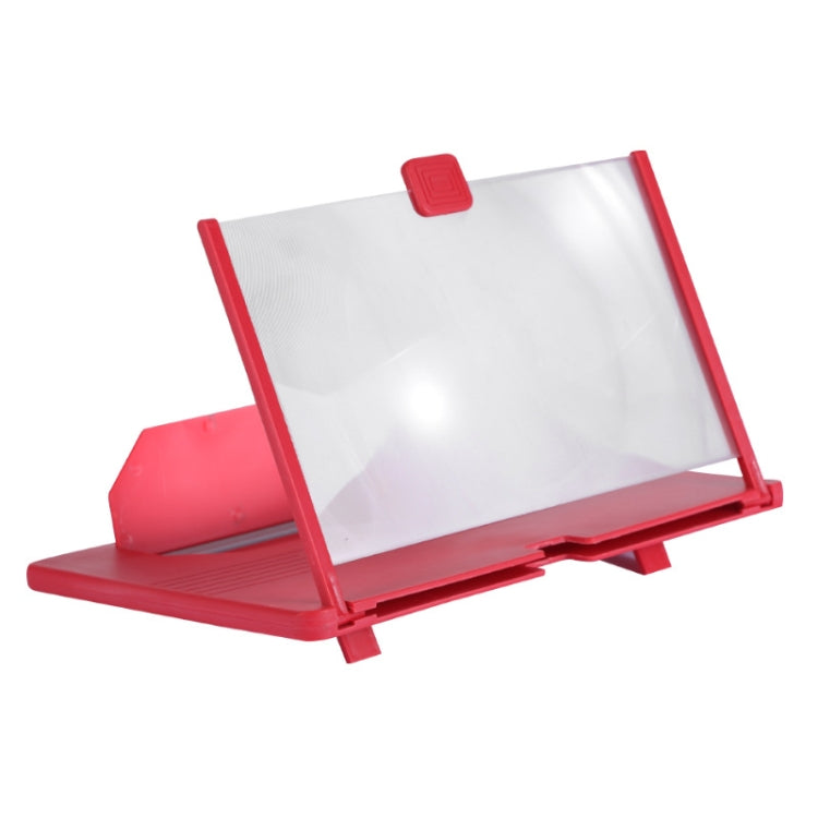 12 Inch Red HD Model Mobile Phone and Tablet Screen Magnifier Stand