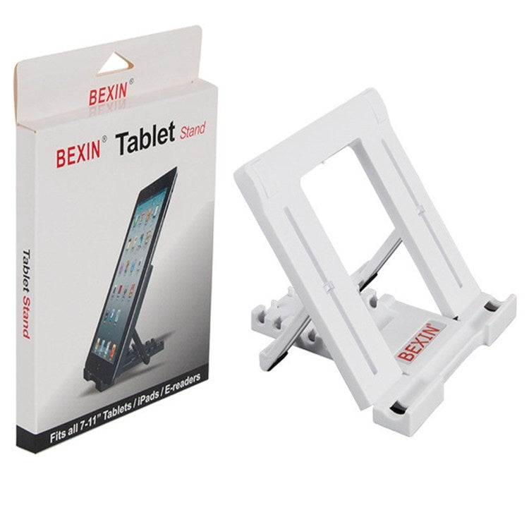 Foldable Desktop Stand for 7-11 inch Tablets and Phones (White)