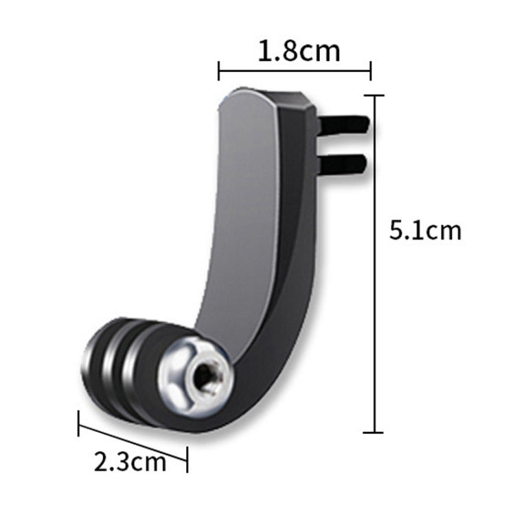 TELESIN Center Vertical Bend Arm Sports Camera Accessories for GoPro HERO11 Black / HERO9 Black / DJI Osmo Action 3 - Upgrade Your Action Camera Experience