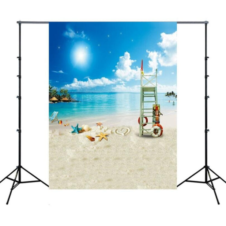 3D Beach Seascape Coconut Tree Photo Photography Background Cloth - 1.5m x 2.1m Foldable