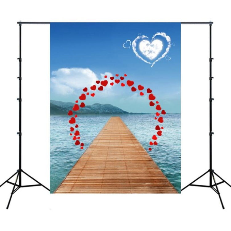 3D Beach Seascape Coconut Tree Photography Backdrop Cloth