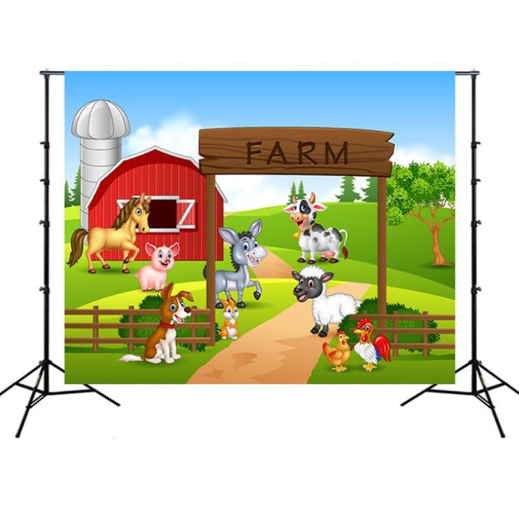 Animal Farm Children's Birthday Photography Background Cloth - 2.1m x 1.5m