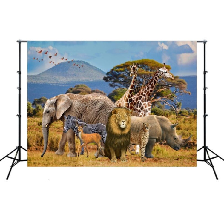 Grassland Lion Animal Photography Background Cloth - 2.1m x 1.5m (W105)