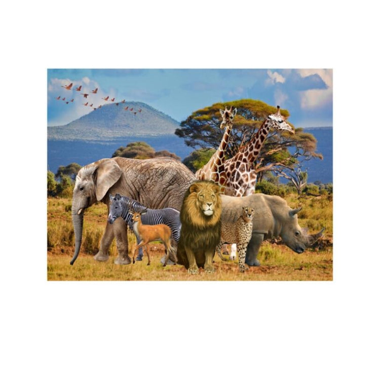 Grassland Lion Animal Photography Background Cloth - 2.1m x 1.5m (W105)