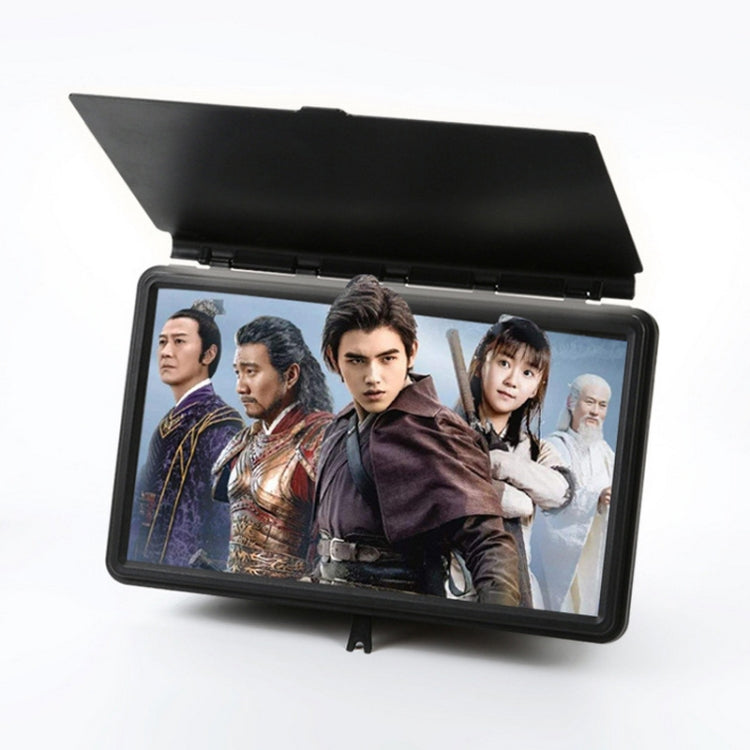 12 inch Anti-glare Mobile Phone Screen Enlarger 3D HD Video Amplifier(Black)