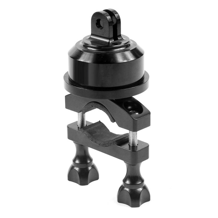 Aluminum Alloy Bike Camera Mount for Action Camera with 360 Degree Rotating Base (Black)