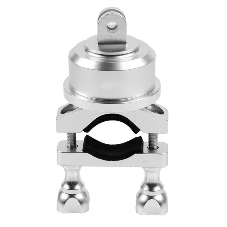 360 Degree Rotating Aluminum Alloy Bike Camera Mount for Action Camera (Silver)