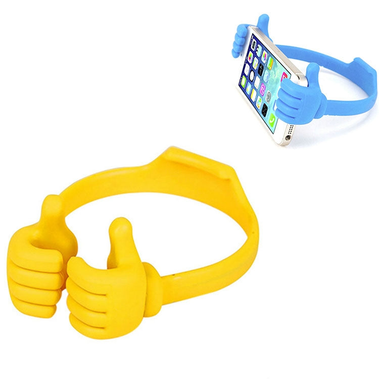 3 Piece Multifunctional Universal Phone and Tablet Holder Stand in Vibrant Yellow