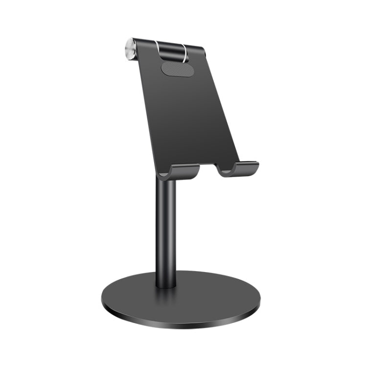 Adjustable Aluminum Alloy Cell Phone and Tablet Desk Stand Mount - Black