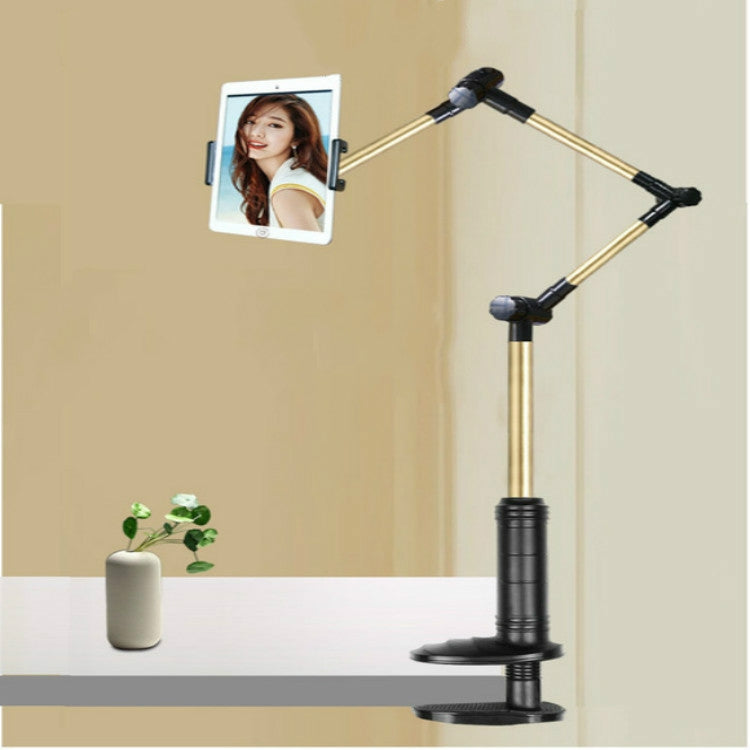 360 Degree Rotation Folding Long Arm Phone Stand Holder for 4-14 Inch Tablet & Phone