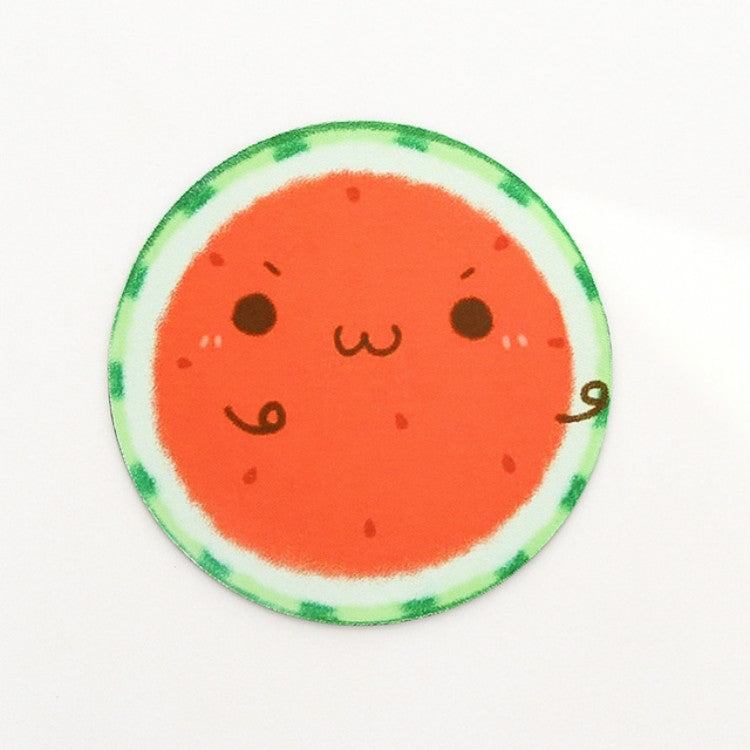 Cute Watermelon Design Round Mouse Pad Set - 2 PCS