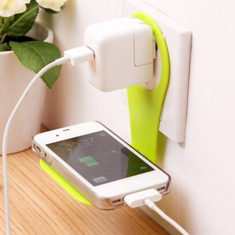 5-Piece Collapsible Plastic Mobile Phone Charging Stand - Portable Charging Companion (Random Color)