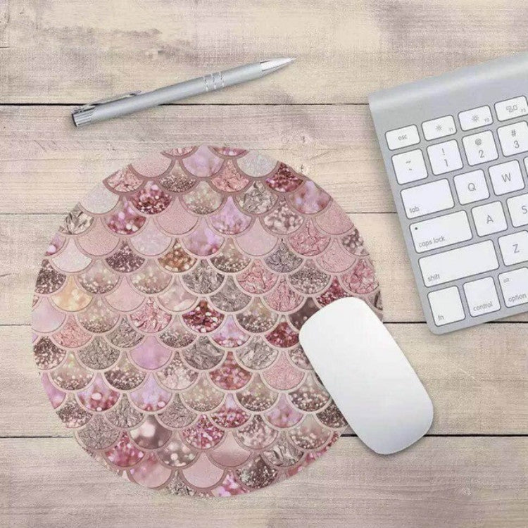 Watercolor Mermaid Scale Non-slip Mouse Pad