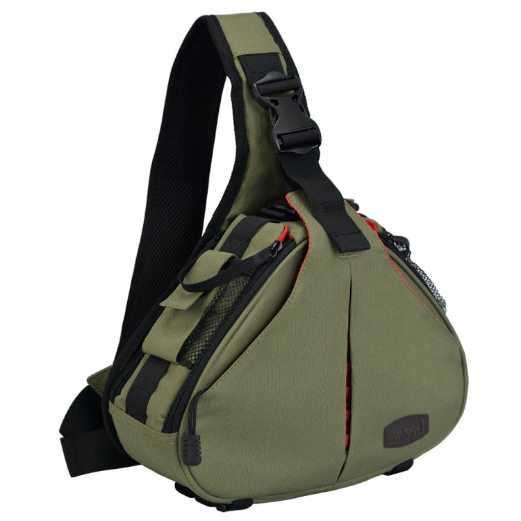 CADeN K1 DSLR Camera Shoulder Bag with Rain Cover - Army Green