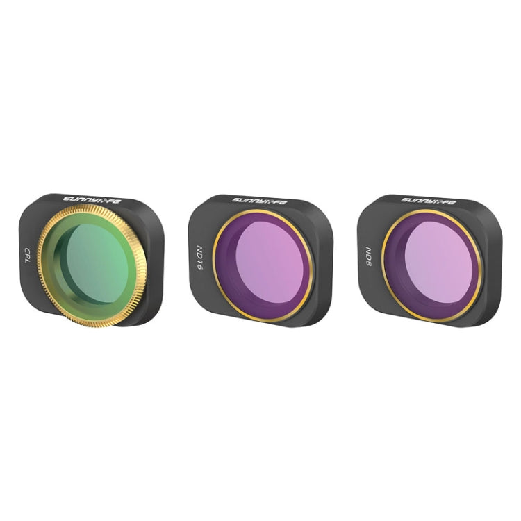 3-Piece Set of CPL+ND8+ND16 Adjustable Filters for Mini 3 Pro