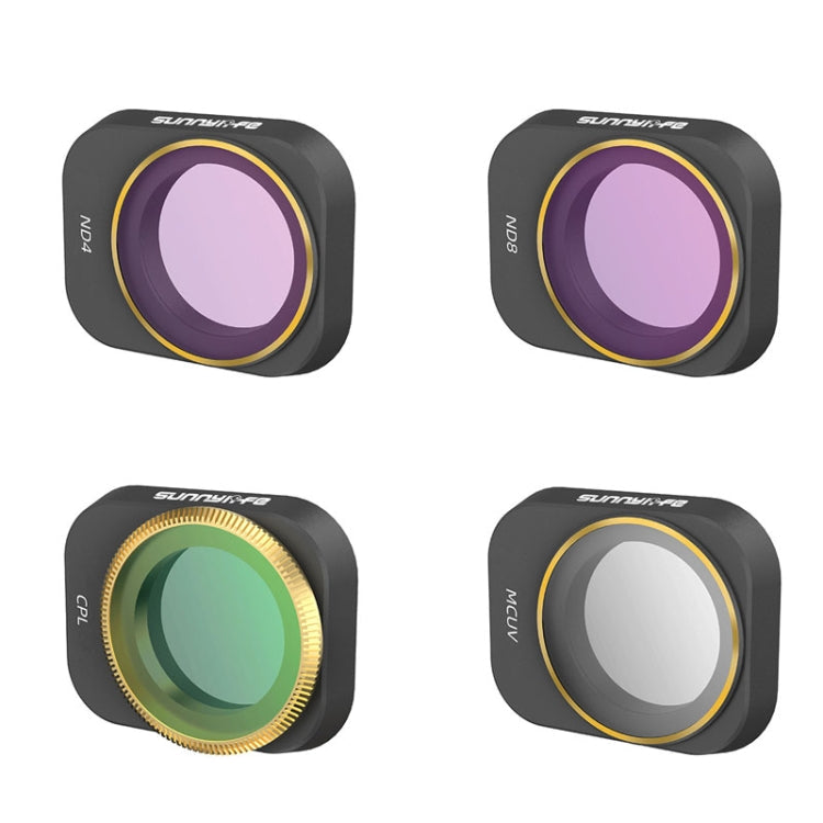 Adjustable 4-Piece Filter Set for Mini 3 Pro with MCUV, CPL, ND4, ND8 Sunnylife MM3-FI411