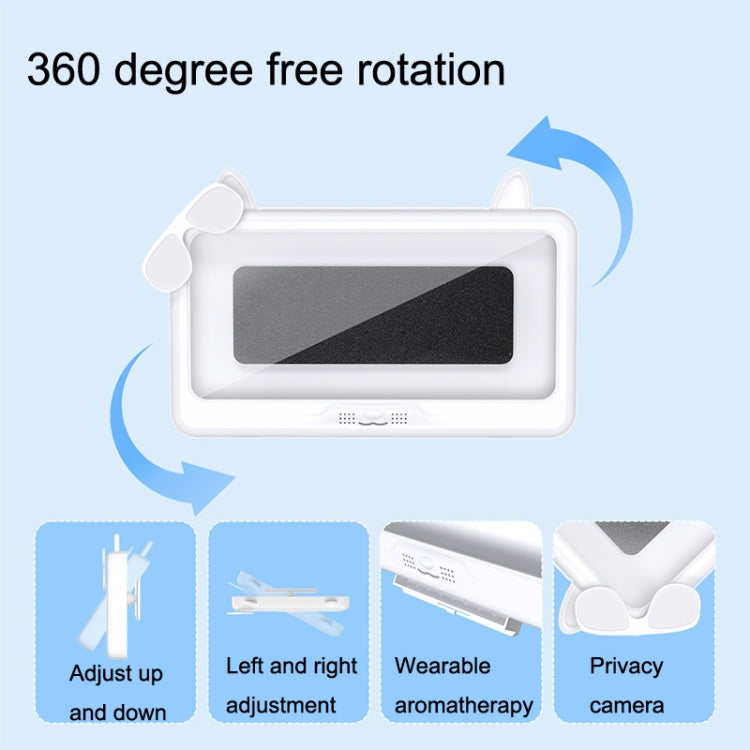 Waterproof Bathroom Mobile Phone Holder with 360 Degree Rotation (White)
