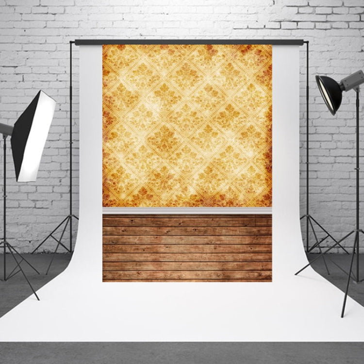 Vintage Wooden Board Baby Photo Background Cloth - 1.5m x 2.1m Pattern