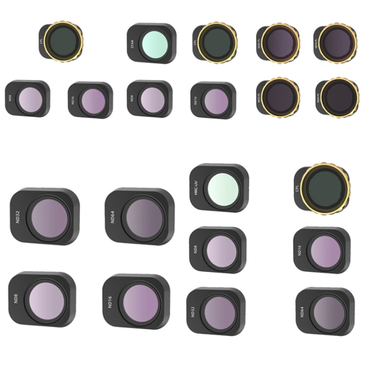 JSR Mini 3 Pro Camera Filters Set - 6 in 1 UV+CPL+ND8+ND16+ND32+ND64
