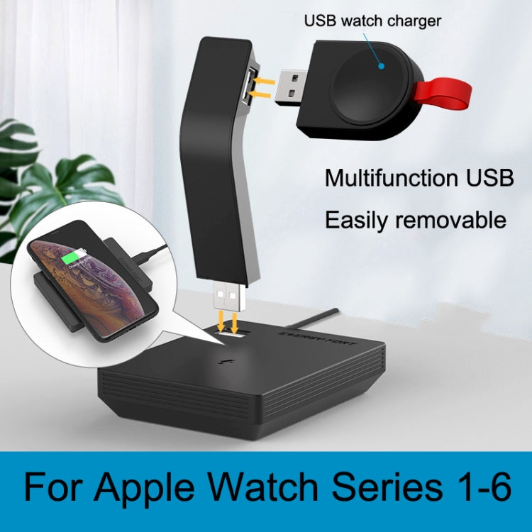 Wireless Charger for Apple Watch Series 1-6 with Multi-Functional Design