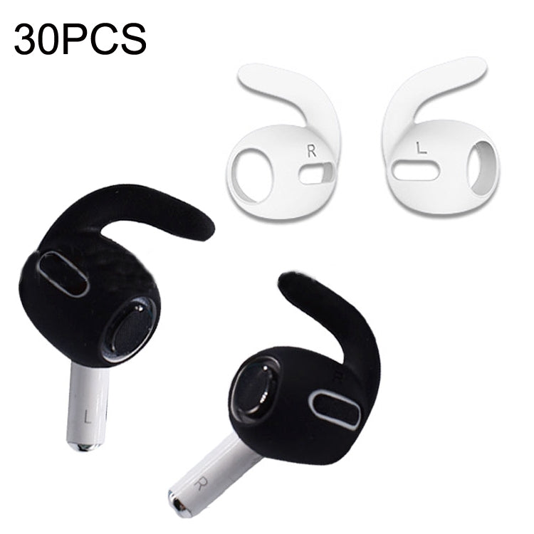 Ultra-thin Silicone Ear Caps for Apple Airpods Pro - 30 Pack, White