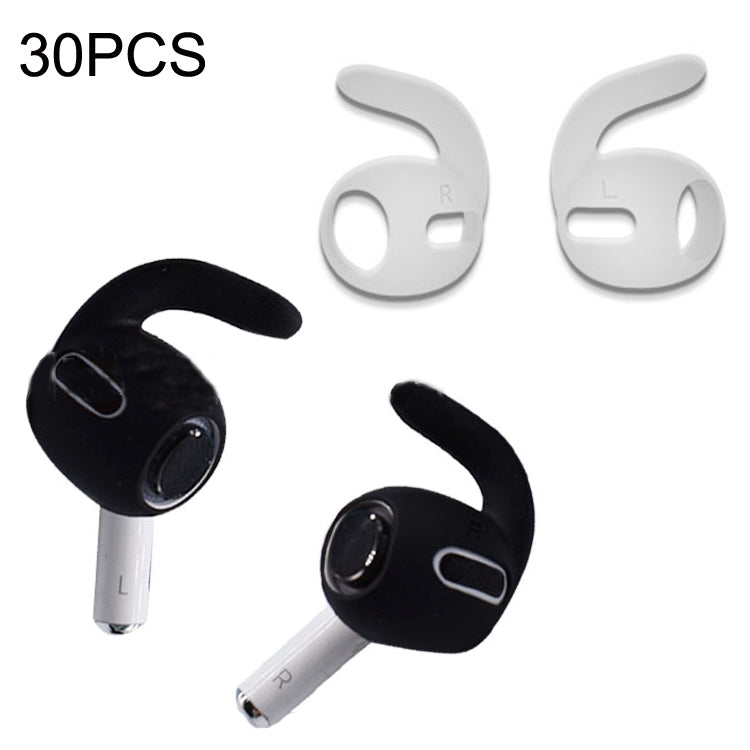 30-Piece Set of Ultra-Thin Silicone Ear Caps for Apple Airpods Pro (Transparent)