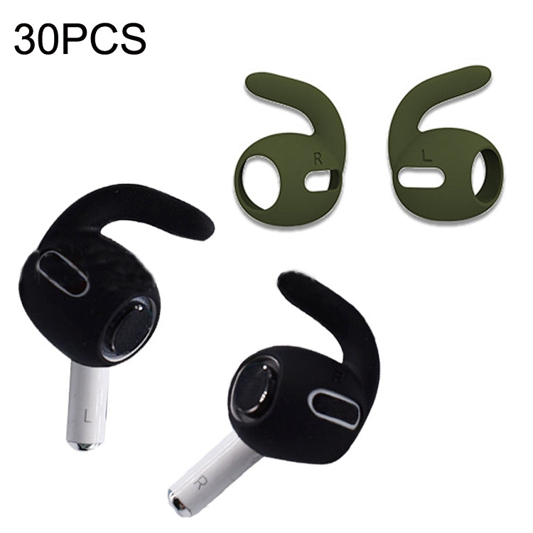 30PCS Ultra-thin Army Green Earphone Ear Caps for Apple Airpods Pro