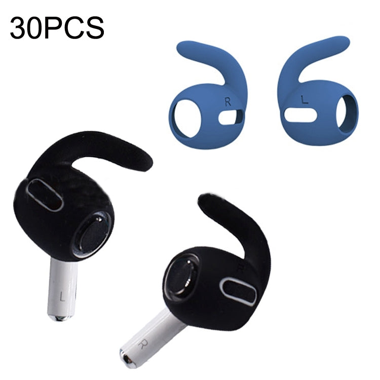 30PCS Dark Blue Ultra-Thin Silicone Ear Caps for Apple Airpods Pro